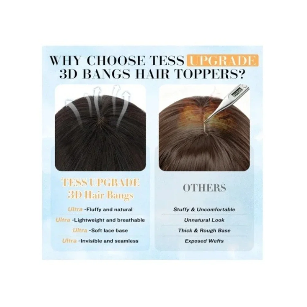 100% Human Hair Topper 10